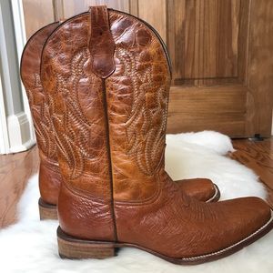 COPY - Ostrich Leather Cowboy only worn TWICE.